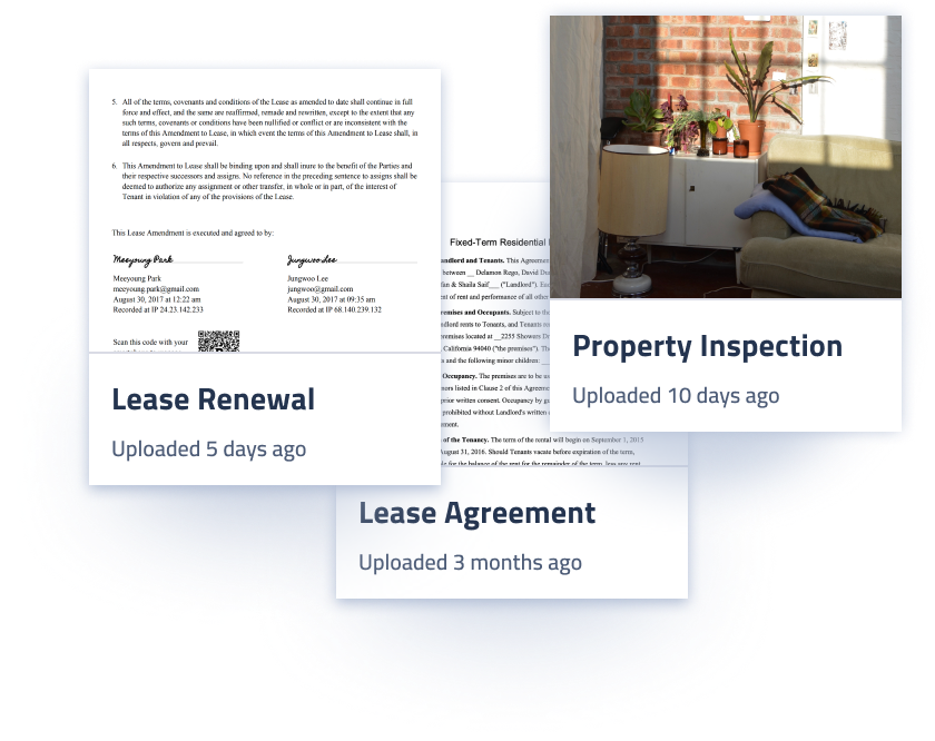 Tracks leases and communicates with tenants