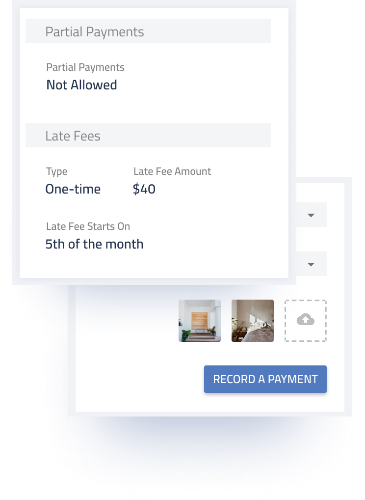 Collects online rent with automatic late fees