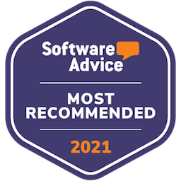 Software Advice most recommended Property Management Solution badge